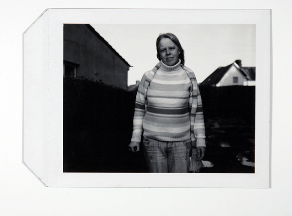 Polaroid from the making of Assisted Self-Portrait of Angela Wildman, Residency, 2006–2008.